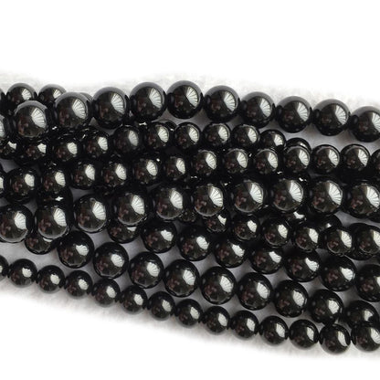 AA Black Spinel Stone Beads 4mm 6mm 8mm 10mm 15''