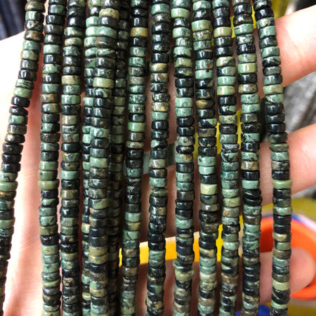 2x4mm Kambaba Jasper Heishi Beads 15''