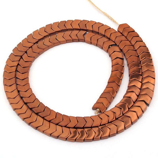 Hæmatit pilperler 3x6mm 6x8mm