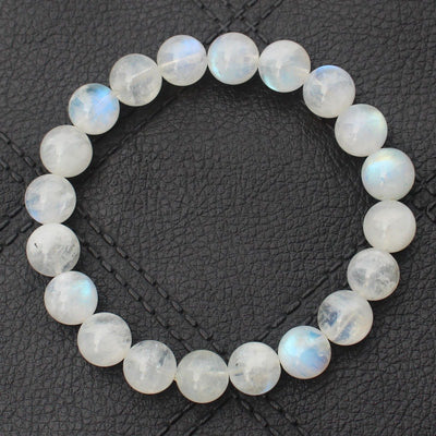 Moonstone Bracelet Stone Beads Crystal Bracelet 4mm 6mm 8mm 10mm 7''