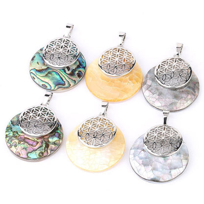 Shell Pendant Halskæde, Charms Pendant Til Kvinder, Abalone Shell Halskæde Smykker 18''