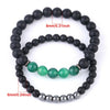 Matte Onyx Bracelet 2pcs 8''