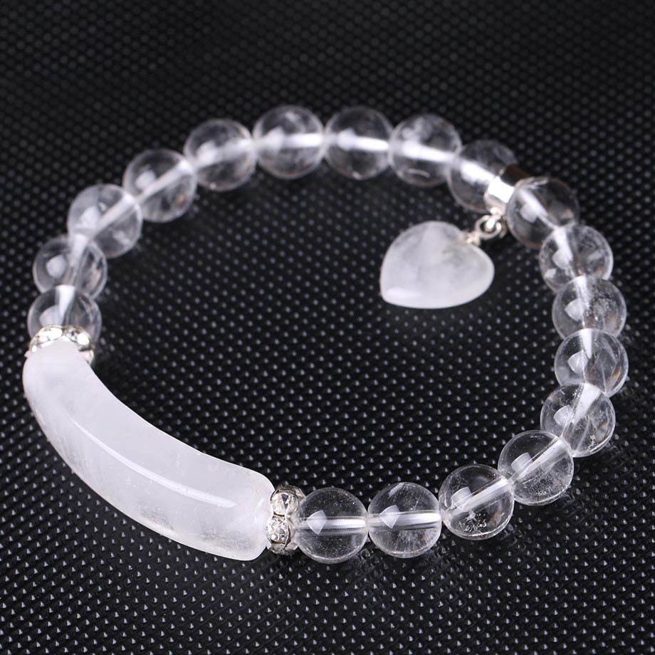Crystal Heart Bracelet 7''