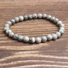Gray Silk Jasper Bracelet 8''