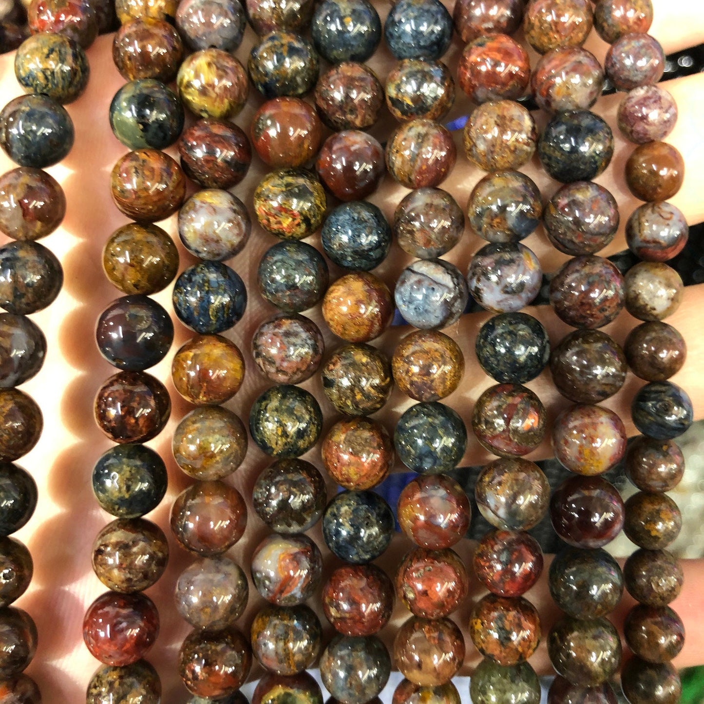 Pietersite Beads 4mm 6mm 8mm 10mm 15''