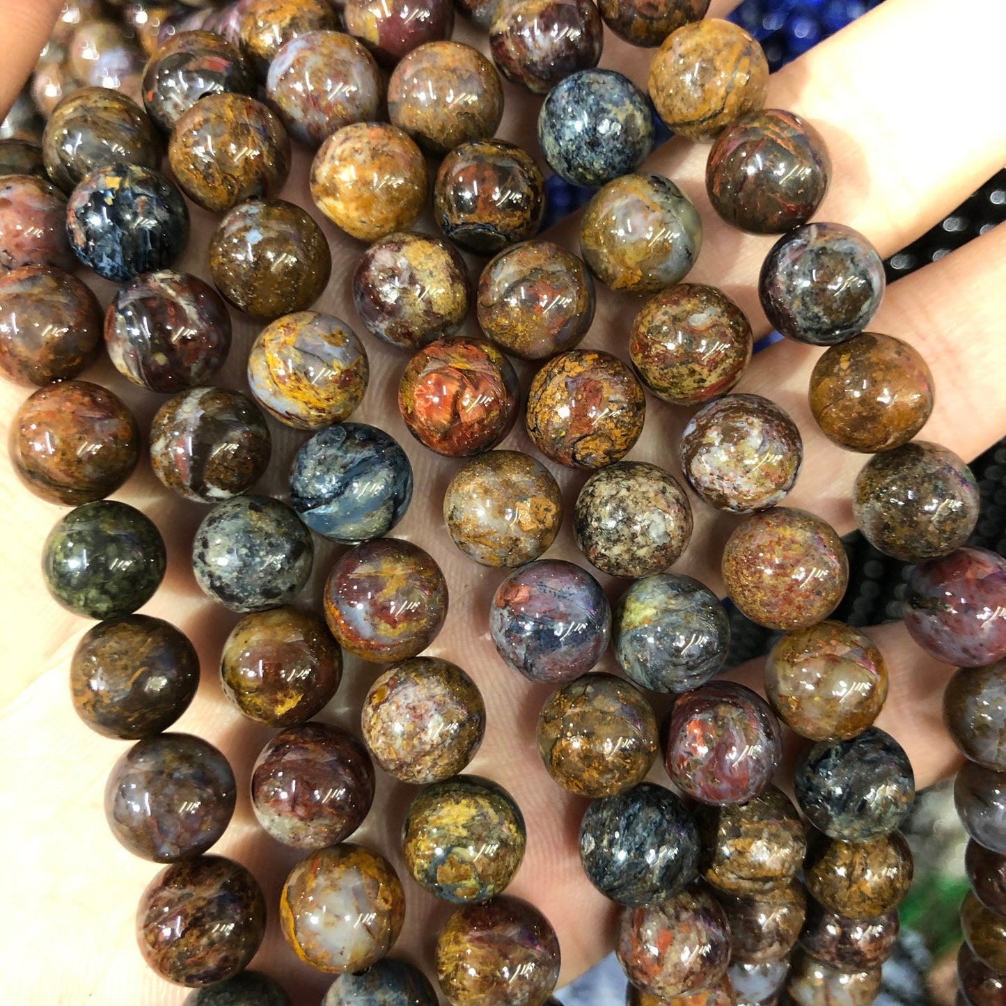 Pietersite Beads 4mm 6mm 8mm 10mm 15''
