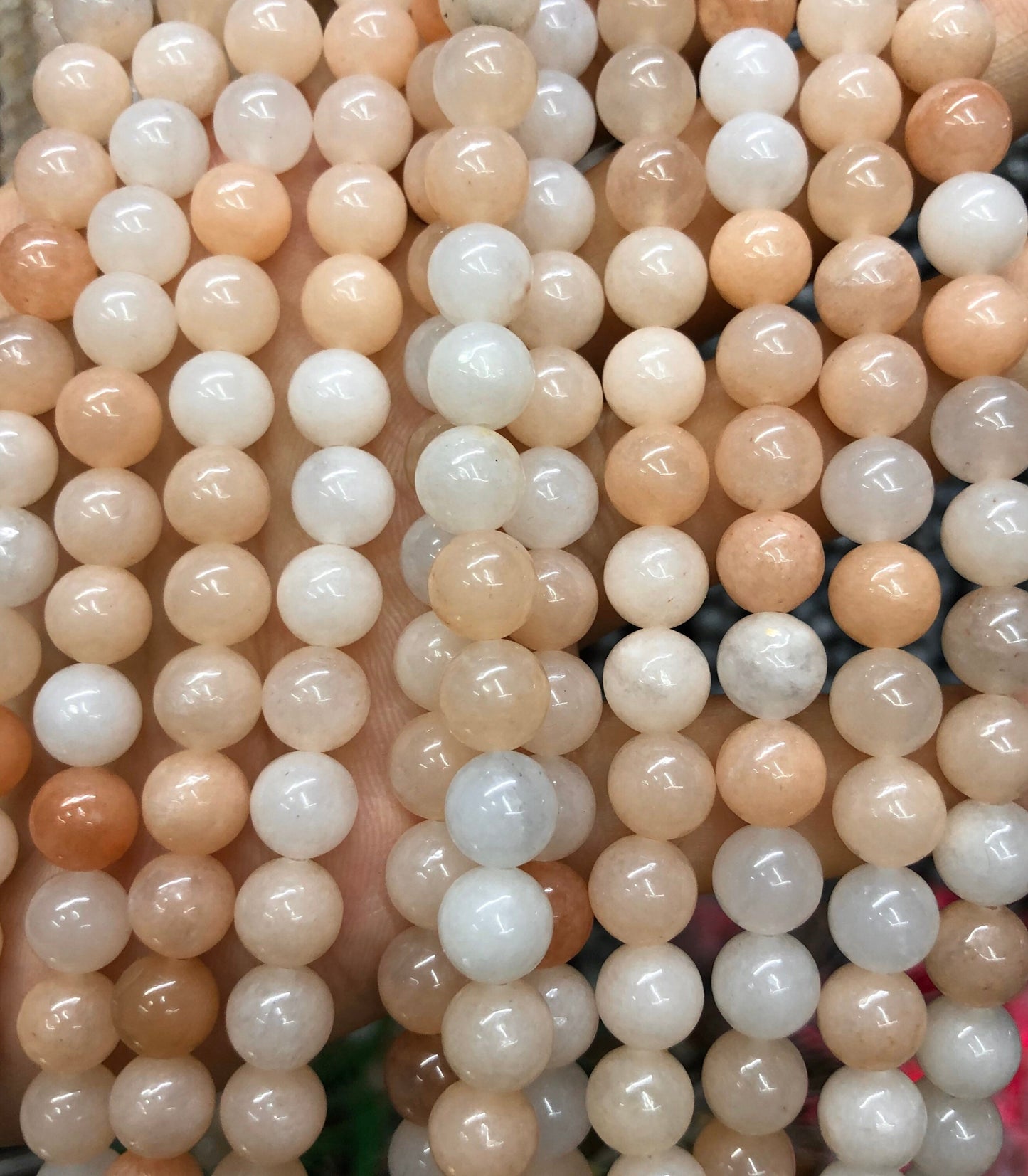 Aventurine rose clair, pierre précieuse naturelle, pierre ronde 4 mm 6 mm 8 mm 10 mm 12 mm 15''