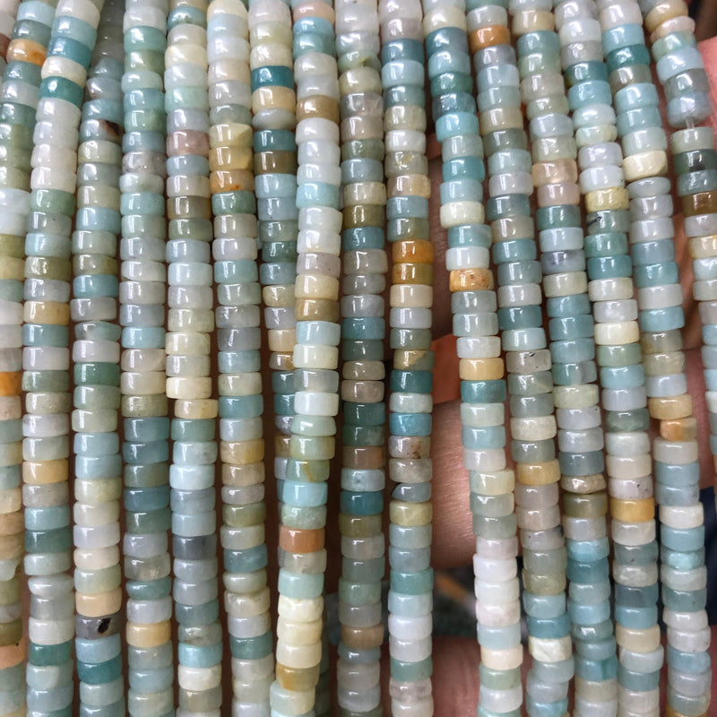 Perles en Amazonite 2x4mm, 15''