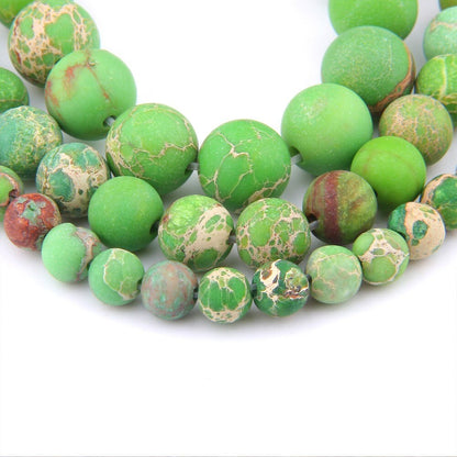 Green Sea Sediment Jasper Matte Beads 6mm 8mm 10mm 12mm 15''