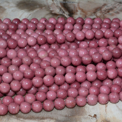 Red Rhodonite Beads Top Quality 4mm 6mm 8mm 10mm 15''