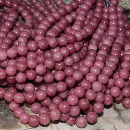 Red Rhodonite Beads Top Quality 4mm 6mm 8mm 10mm 15''
