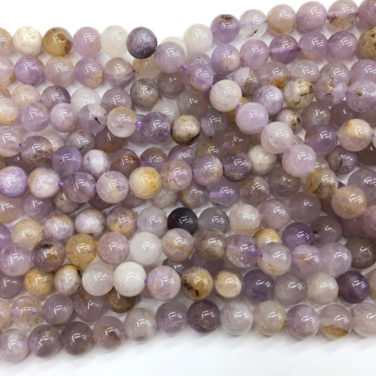 Lilla jade, naturlig ædelsten, rund sten 6mm 8mm 10mm 12mm 15''