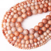 Pink Aventurine , Natural Gemstone , Round Stone  4mm 6mm 8mm 10mm 15''