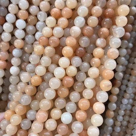 Aventurine rose clair, pierre précieuse naturelle, pierre ronde 4 mm 6 mm 8 mm 10 mm 12 mm 15''