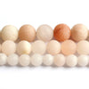 Light Pink Aventurine Matte , Natural Gemstone , Round Stone  6mm 8mm 10mm