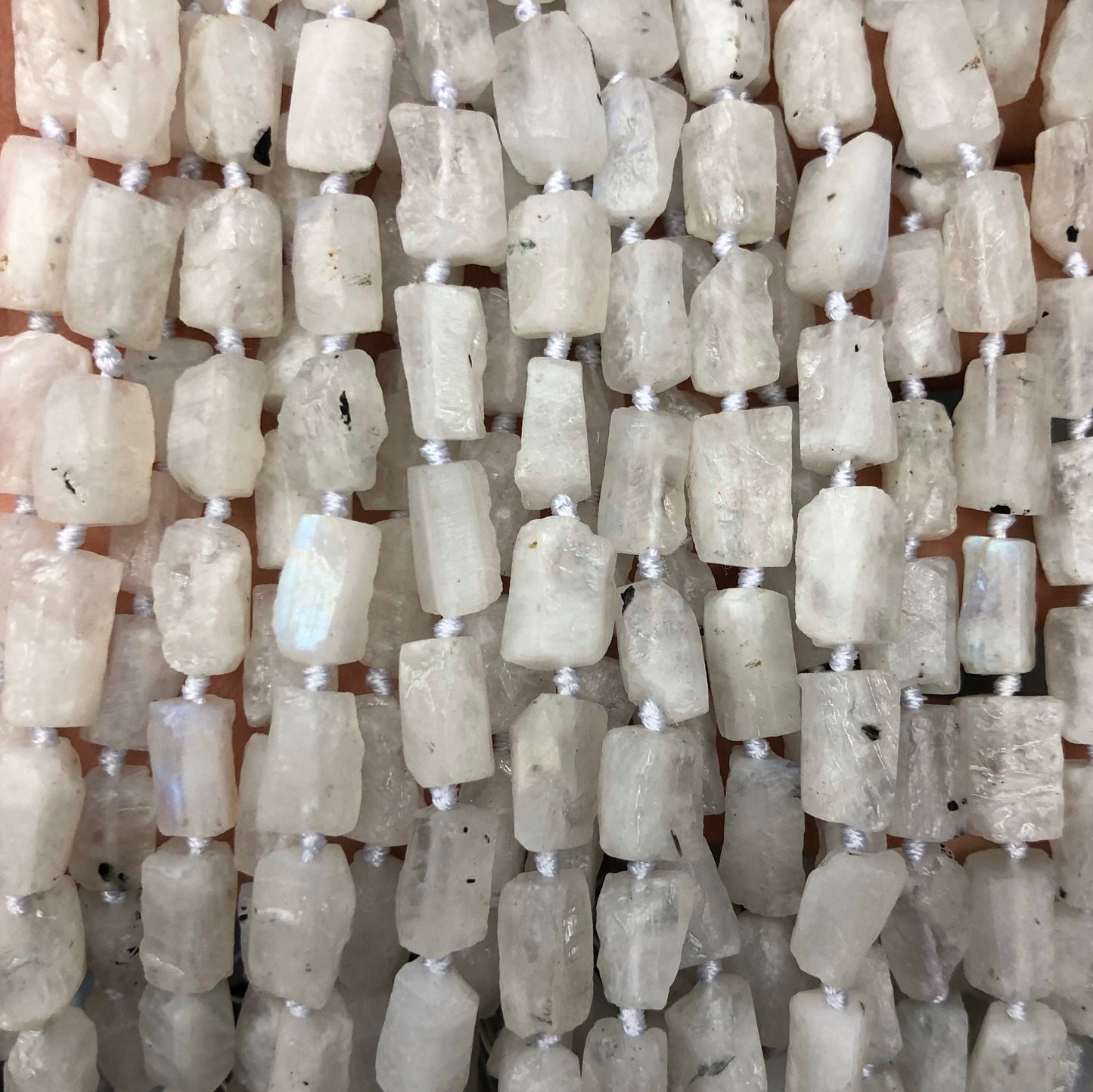 Moonstone Nugget Beads 6-8mm