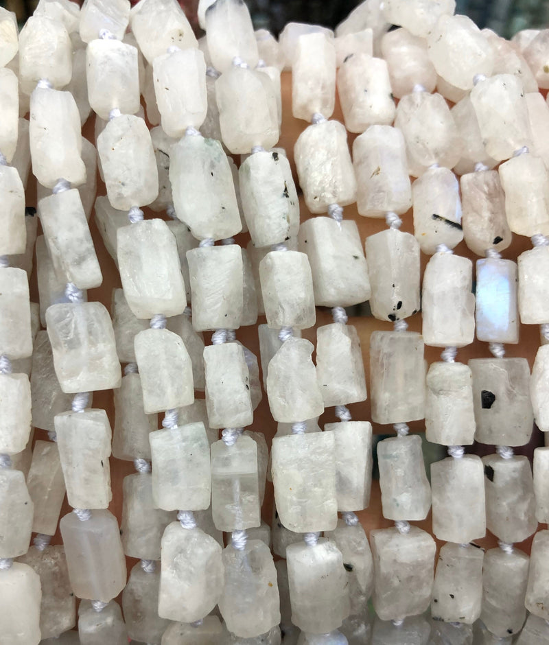 Perles pépites de pierre de lune 6-8 mm