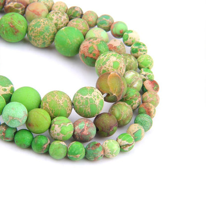 Green Sea Sediment Jasper Matte Beads 6mm 8mm 10mm 12mm 15''