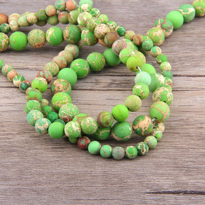 Green Sea Sediment Jasper Matte Beads 6mm 8mm 10mm 12mm 15''