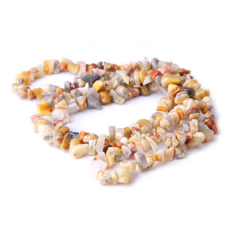 Crazy Agate Chips Beads 4-10mm 32''