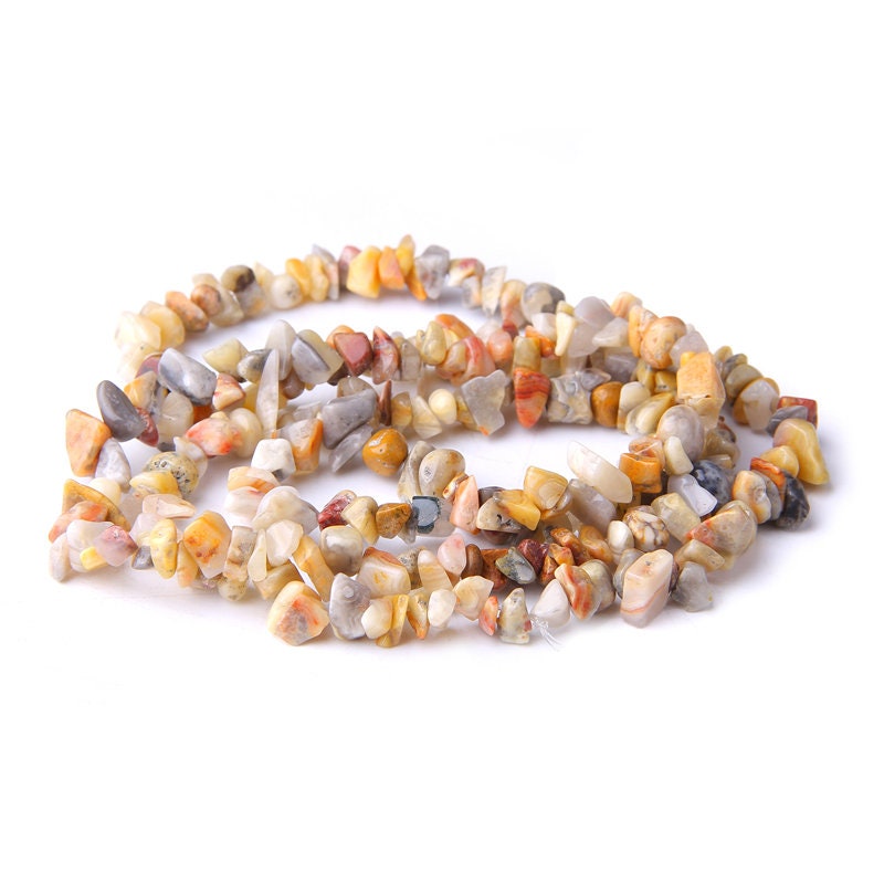 Crazy Agate Chips Beads 4-10mm 32''