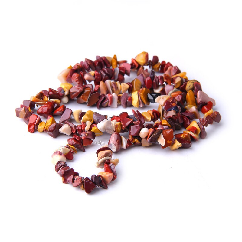Mookaite Jasper Chips Beads  4-10mm 32''