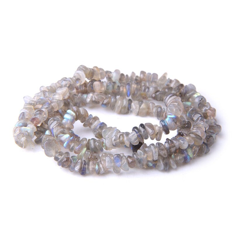 Perles pépites de labradorite 4-10 mm 32''