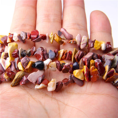Mookaite Jasper Chips Beads  4-10mm 32''