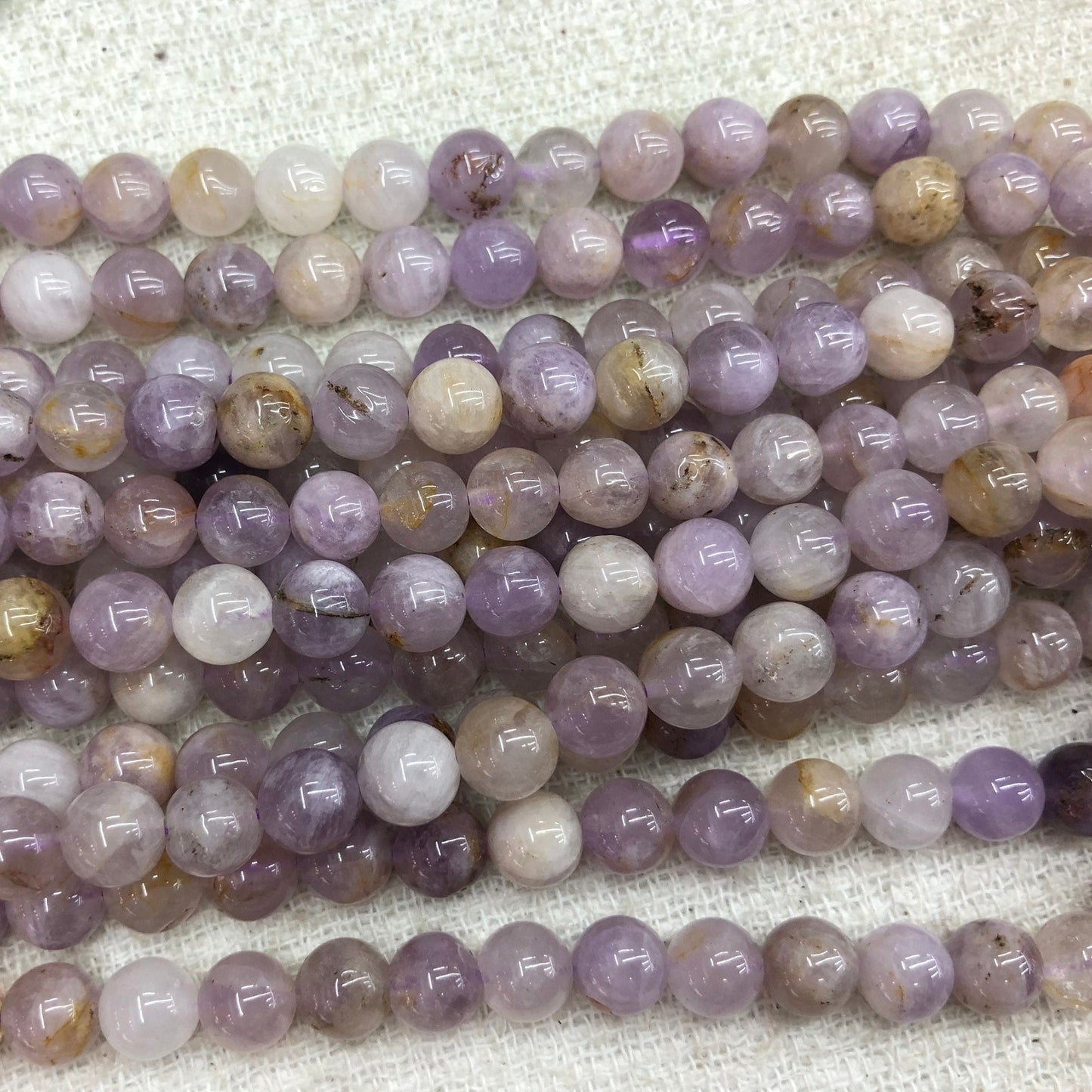Lilla jade, naturlig ædelsten, rund sten 6mm 8mm 10mm 12mm 15''