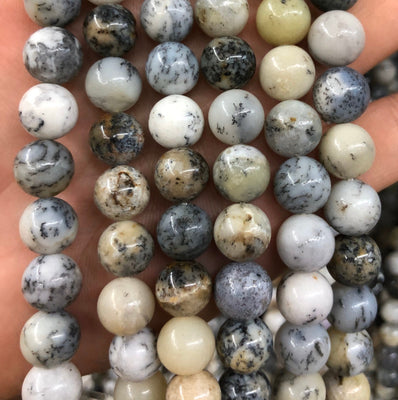 White Opal Beads 4mm 6mm 8mm 10mm 15''