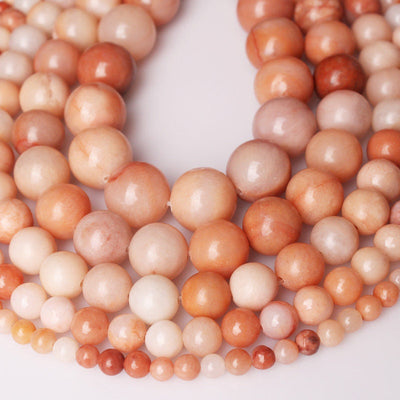 Pink Aventurine , Natural Gemstone , Round Stone  4mm 6mm 8mm 10mm 15''
