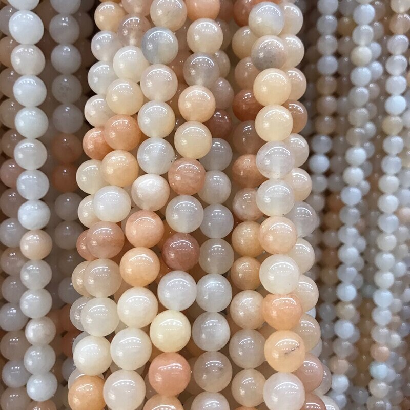 Aventurine rose clair, pierre précieuse naturelle, pierre ronde 4 mm 6 mm 8 mm 10 mm 12 mm 15''
