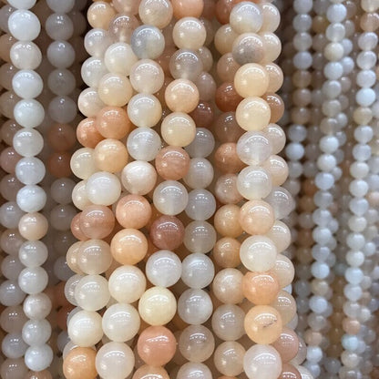 Aventurine rose clair, pierre précieuse naturelle, pierre ronde 4 mm 6 mm 8 mm 10 mm 12 mm 15''
