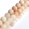 Light Pink Aventurine Matte , Natural Gemstone , Round Stone  6mm 8mm 10mm