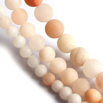 Light Pink Aventurine Matte , Natural Gemstone , Round Stone  6mm 8mm 10mm