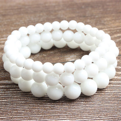 White Jade Bracelet 8''