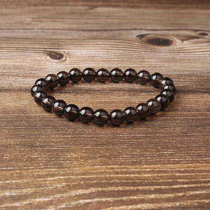 Bracelet en quartz fumé 8''