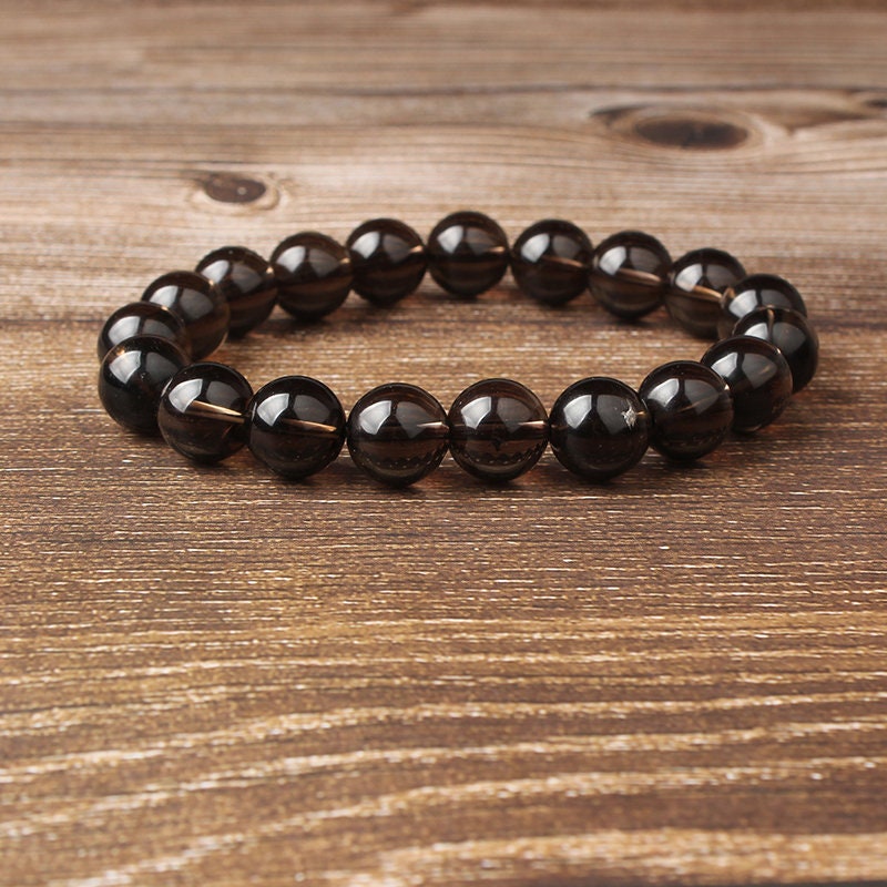 Bracelet en quartz fumé 8''