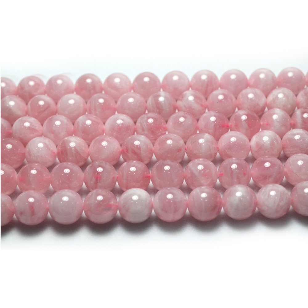 Madagascar Rose Quartz Beads Natural Gemstone Beads 6mm 8mm 10mm 15''