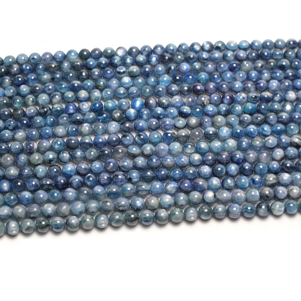 Blue Kyanite Stone Beads 6mm 8mm 10mm 15''