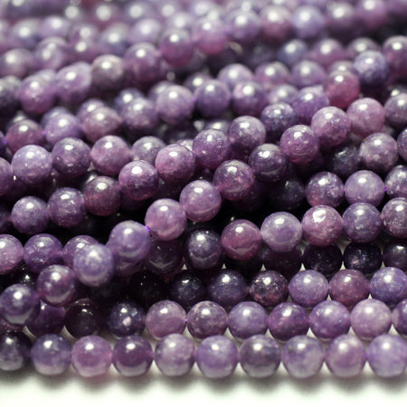 Perles de lépidolite 6 mm 8 mm 10 mm 15''