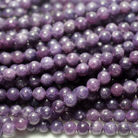 Perles de lépidolite 6 mm 8 mm 10 mm 15''
