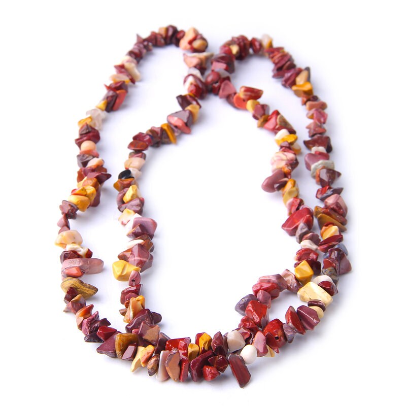 Mookaite Jasper Chips Beads  4-10mm 32''