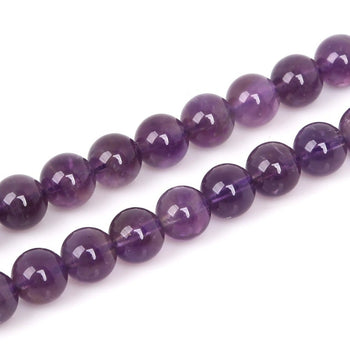 Amethyst Beads Natural Gemstone Beads 4mm 6mm 8mm 10mm 12mm 15''