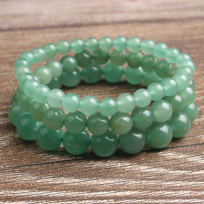 Grønt Aventurin Armbånd Stenperler Armbånd 4mm 6mm 8mm 10mm 8''