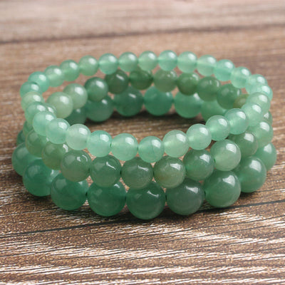 Green Aventurine Bracelet Stone Beads Bracelet 4mm 6mm 8mm 10mm 8''