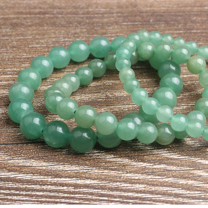 Grønt Aventurin Armbånd Stenperler Armbånd 4mm 6mm 8mm 10mm 8''