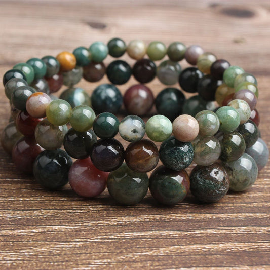 Indian Agate Bracelet 8''