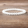 Cracked Crystal Quartz Beads Bracelet 8''