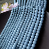 Blue Angelite Stone Beads 4mm 6mm 8mm 10mm 12mm 15''